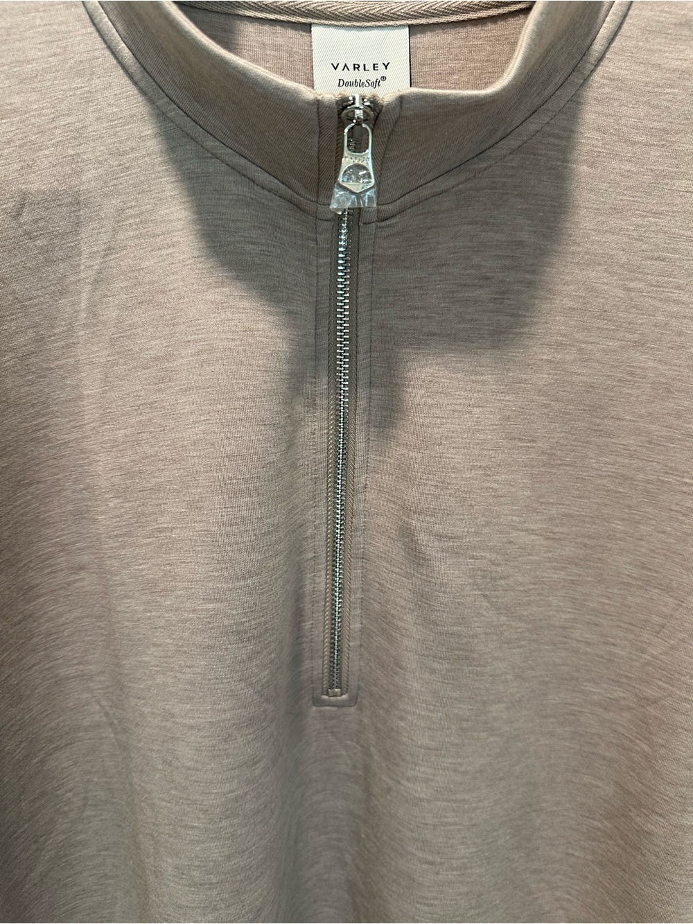 Varley Half-Zip Short Sleeve Sweatshirt - Taupe - Picture 3 of 7